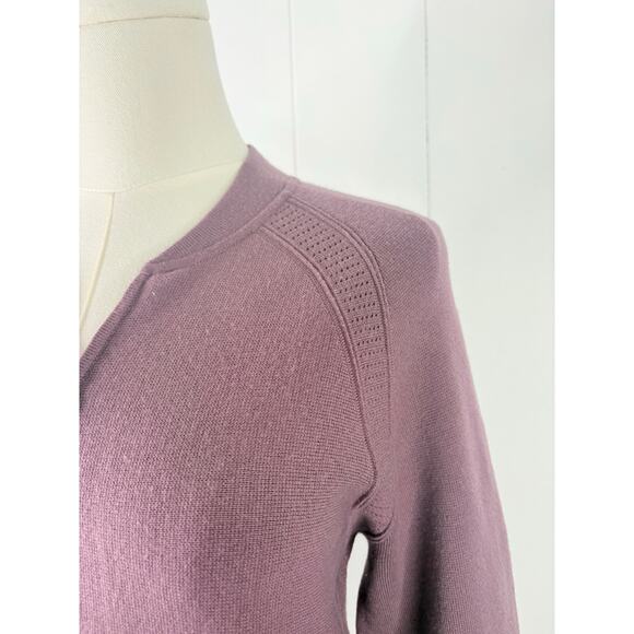 Athleta Advantage Knit Zip Sweater Size XS Damask Mauve Cardigan Athleisure - Picture 4 of 16